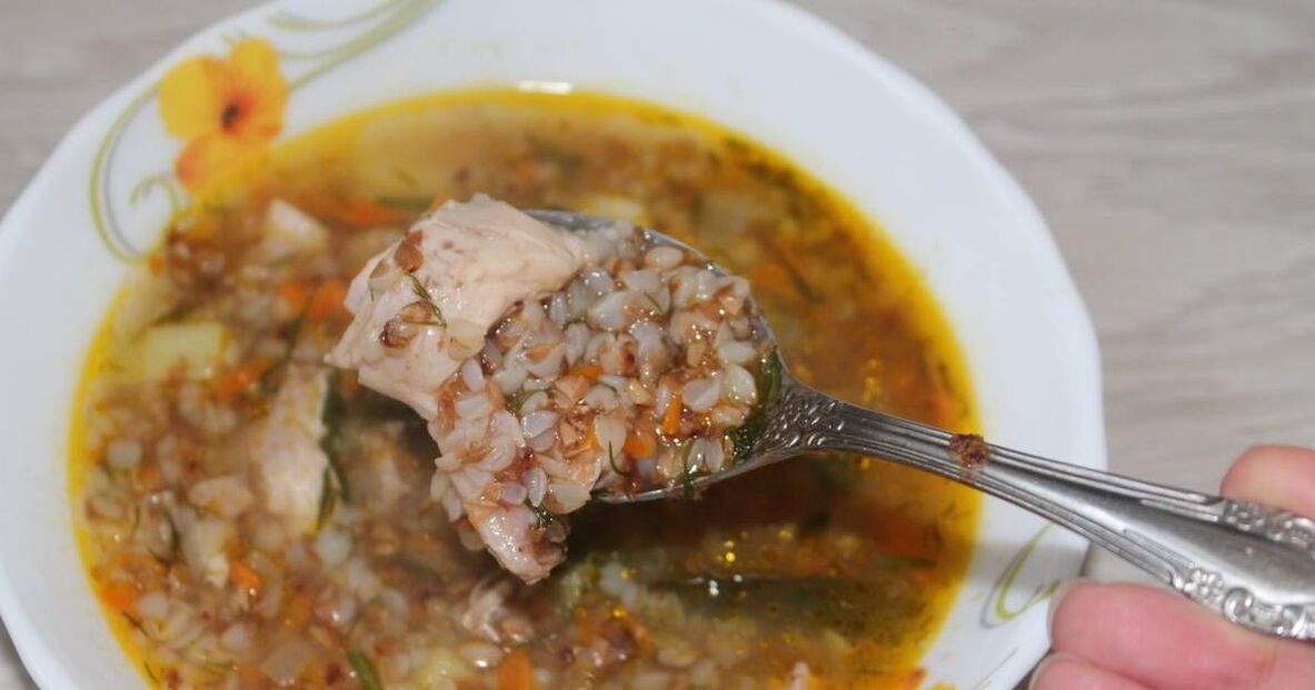 грэчневы суп для пахудання